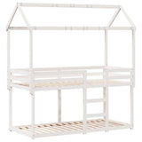 Bunk Bed without Mattress White 80x200 cm Solid Wood Pine 3282122