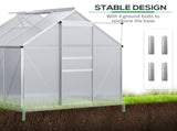 190 x 190cm Walk-In Polycarbonate Greenhouse T3398P318734
