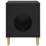 Cat House Black 42.5 x 40 x 53 cm Engineered Wood 8000672