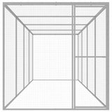 ZNTS Cat Cage 6x1.5x1.5 m Galvanised Steel 146359