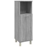 Bathroom Cabinet Grey Sonoma 30x30x95 cm Engineered Wood 815607