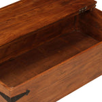 ZNTS Coffee Table Solid Acacia Wood Honey Finish 110x55x35 cm 245654