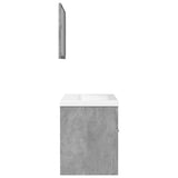 3 Piece Bathroom Furniture Set Concrete Grey Engineered Wood 3324862