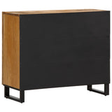 Sideboard 90x34x75 cm Solid Wood Rough Mango 377574