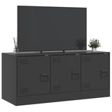 TV Cabinet Black 99x39x44 cm Steel 841643