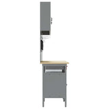 Work Bench Set with Lock 8 pcs Red and Grey Powder-Coated Steel 3321497