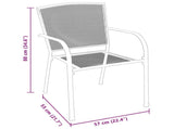Garden Dining Set 9 pcs Anthracite Steel 3378834