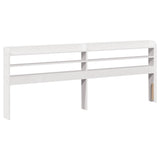 Bed Frame with Headboard White 200x200 cm Solid Wood Pine 3307033