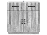 Sideboard Grey Sonoma 66 x 34.5 x 87 cm Engineered Wood 895331