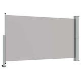 Patio Retractable Side Awning 140 x 300 cm Grey 45192