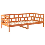 Day Bed without Mattress Wax Brown 90x200 cm Solid Wood Pine 844408