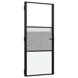 Glass Door Fretwork Black 93 x 3.5 x 201.5 cm Aluminium 42012451