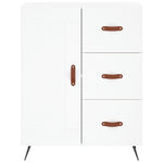 Highboard White 69.5x34x180 cm Engineered Wood 3195987