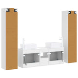 Bathroom Furniture Set 5 pcs White 33 x 34.5 x 160 cm 3406033