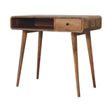 Curved Oak-ish Writing Desk IN3613