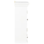 Wall Cabinet White 49x22x59 cm Engineered Wood 280073