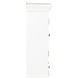 Wall Cabinet White 49x22x59 cm Engineered Wood 280073
