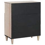 Sideboard Bleached White 60 x 33 x 75 cm Solid Mango Wood 4018141