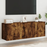 TV Cabinets Wall-mounted 2 pcs Smoked Oak 60x30x41 cm 836947