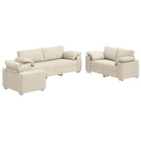 Sofa 3 pcs Taupe Fabric 3324664