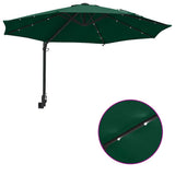 Garden Parasol Green 248 x 248 x 148 cm Polyester and Steel 42003244