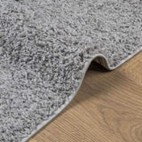 Shaggy Rug PAMPLONA High Pile Modern Grey 140x200 cm 375257