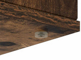 Fireplace Surround Smoked Oak 100 x 20 x 100 cm Engineered Wood 8006620