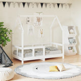Kids Bed Frame White 70x140 cm Solid Wood Pine 835722