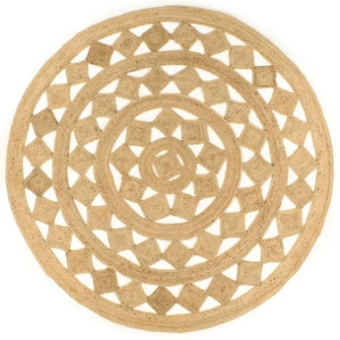 Handmade Rug Braided Jute 210 cm 343615