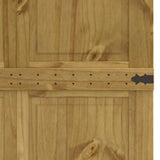 Barn Door CORONA 100x210 cm Solid Wood Pine 4103418