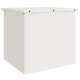 Outdoor Storage Box White 55 x 50.5 x 50 cm Steel 874575