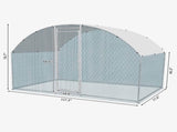 6.5 x 10 ft Large Metal Chicken Coop, Walk-in Poultry Cage Chicken Hen Run House with Waterproof 66260065