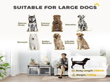98cm Dog Crate Furniture with Removable Cushion for Large Dogs - Grey T3398P376382