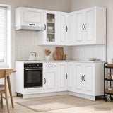 Kitchen Unit KALMAR 8 pcs White Engineered Wood 3438371