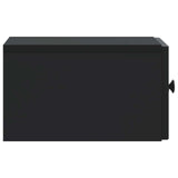 Wall-Mounted Bedside Cabinet 2 pcs Black 33 x 34.5 x 20 cm 897918