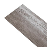 PVC Flooring Planks 5.02 m 2 mm Self-adhesive Matt Wood Brown 146601