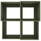 Garden Planter Olive green 80 x 80 x 60 cm Steel 865858