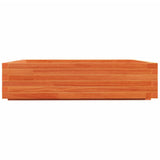 Garden Planter Wax Brown 100x100x26.5 cm Solid Wood Pine 847320