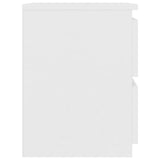 Bedside Cabinets 2 pcs White 30x30x40 cm Engineered Wood 800514