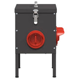 Chicken Feeder 2 pcs Black 41.5 x 20.5 x 33 cm 879987