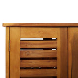 Garden Cabinet Natural 75 x 35 x 70cm Solid Acacia Wood 42001370