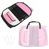 171010 Foldable Dog Playpen with Carrying Bag Pink 110x110x58 cm