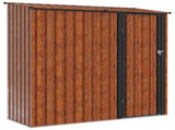 Garden Sheds Brown 203 x 85.5 x 200 cm Metal 42011304