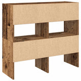 Shoe Racks 2 pcs Stackable Old Wood 89.5x30x40 cm 858854