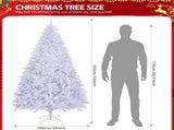 6 FT Artificial Christmas Tree with DIY 100 Warm Lights Battery Operated, 800 Branch Tips and Sturdy 68639599