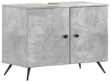 2 Piece Bathroom Cabinet Set BREDA Concrete Grey 3418047