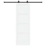 Sliding Door Manual ORKDAL White and black 78 x 232 cm 3333475