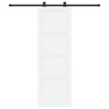 Sliding Door Manual ORKDAL White and black 78 x 232 cm 3333475