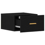 Wall-mounted Bedside Cabinet 2 pcs Black Oak 35 x 35 x 20 cm 862112