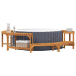 Round Hot Tub Enclosure Surround Brown Ø255 cm 3334766